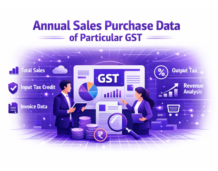 Annual Sales Purchase Data of Particular Gst