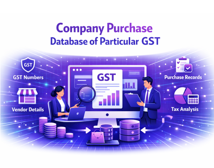 Company Purchase Database of Particular Gst