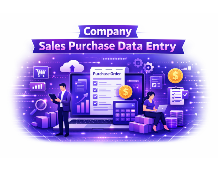 Company Sales Purchase Data Entry