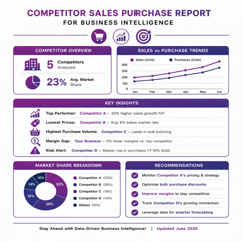 Competitor Sales Purchase Report