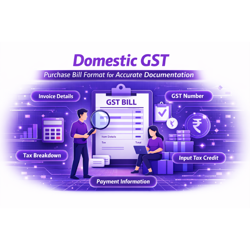 Domestic Gst Purchase Bill Format