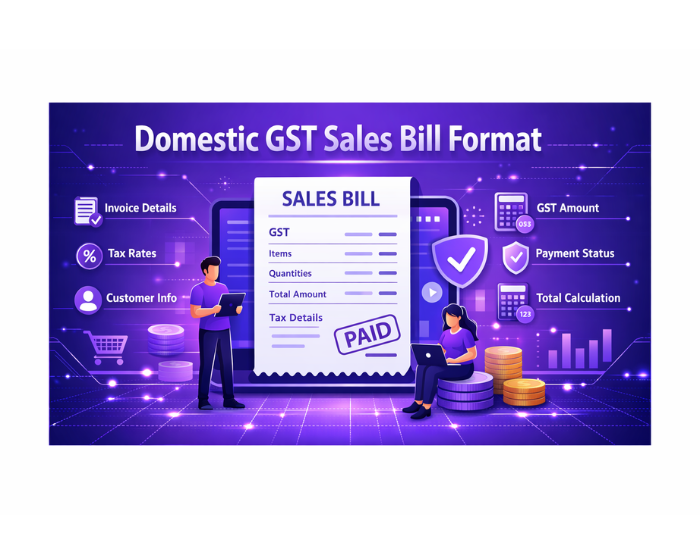Domestic Gst Sales Bill Format