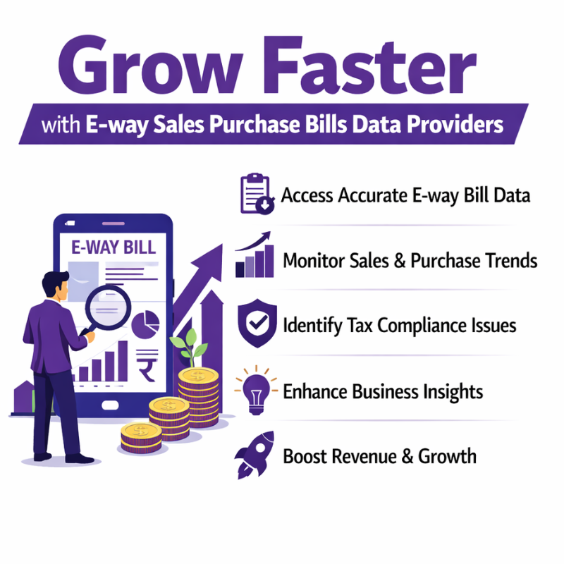 E-way Sales Purchase Bills Data Providers