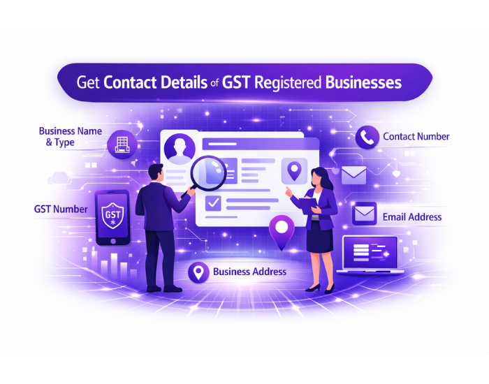 Get Contact Details of GST Registered Businesses