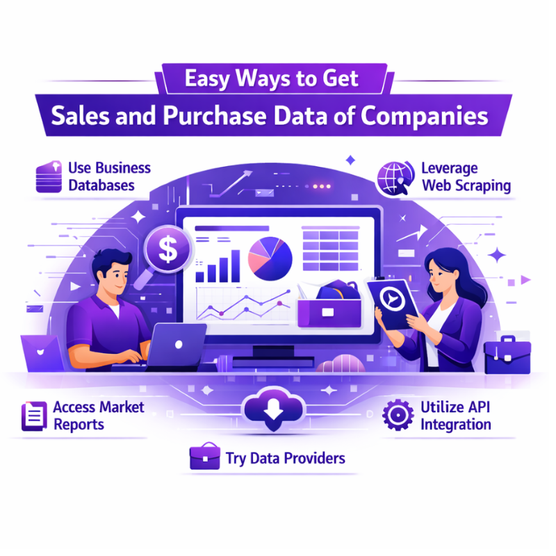 How to get Sales and purchase data of companies