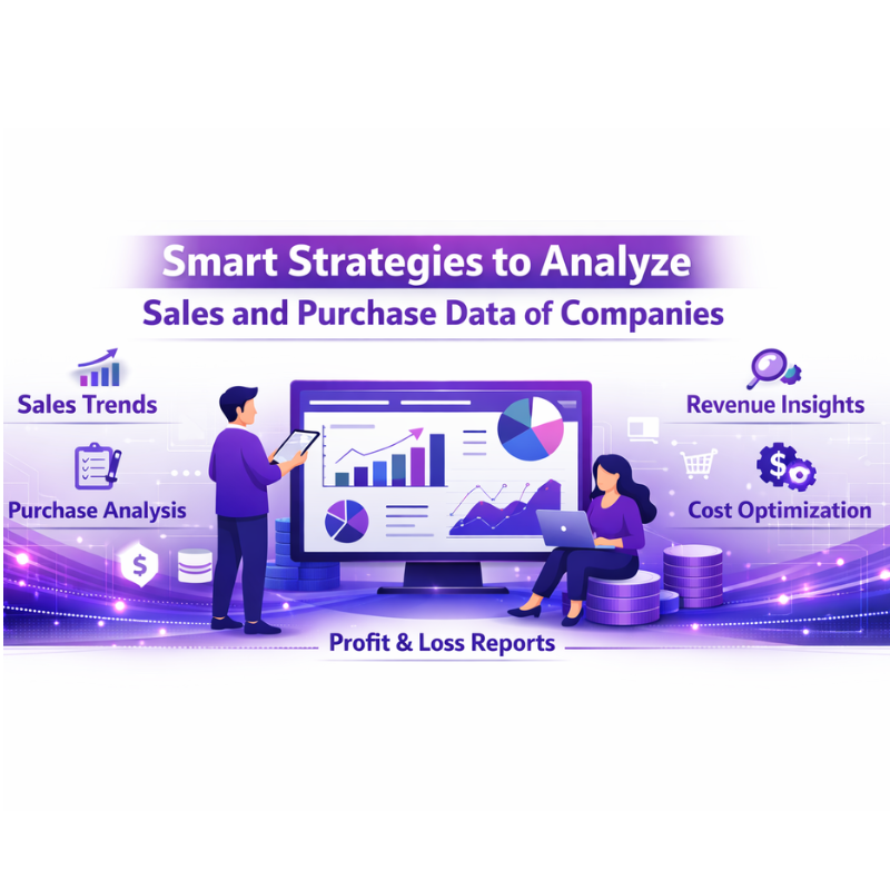 How to get Sales and purchase data of companies