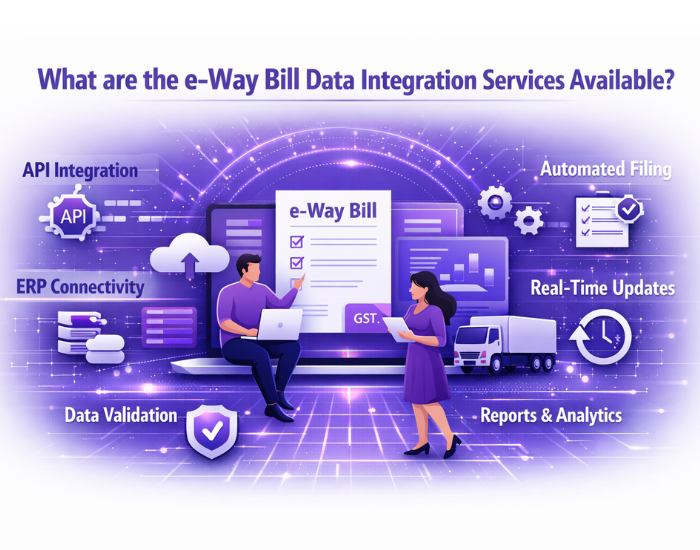What are the e-way bill data integration services available