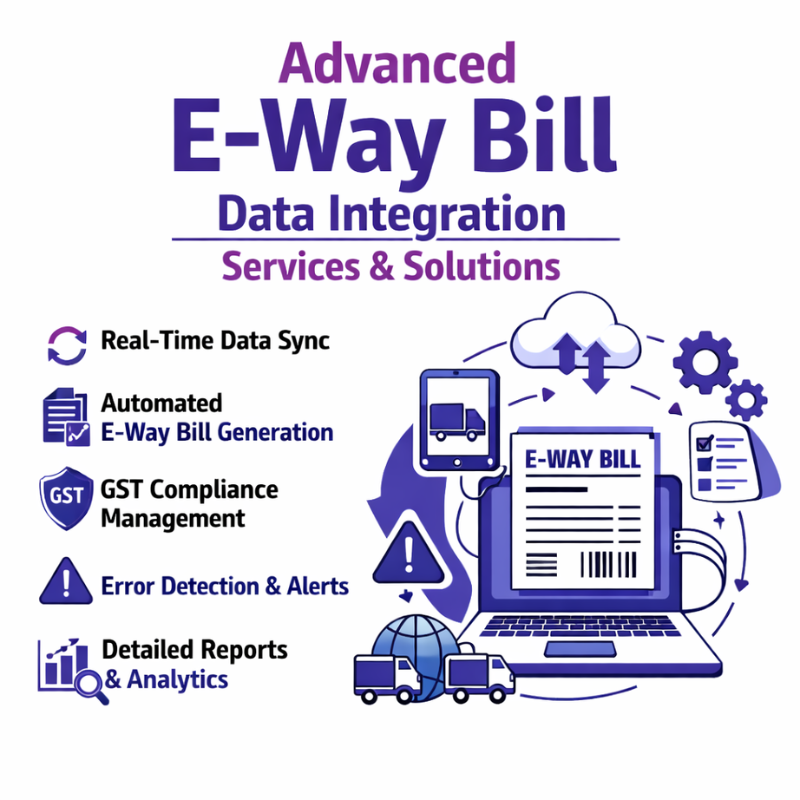 What are the e-way bill data integration services available